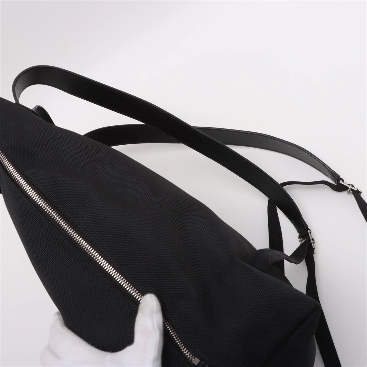 グッチ シェリーライン ナイロン×レザー バックパック/リュック