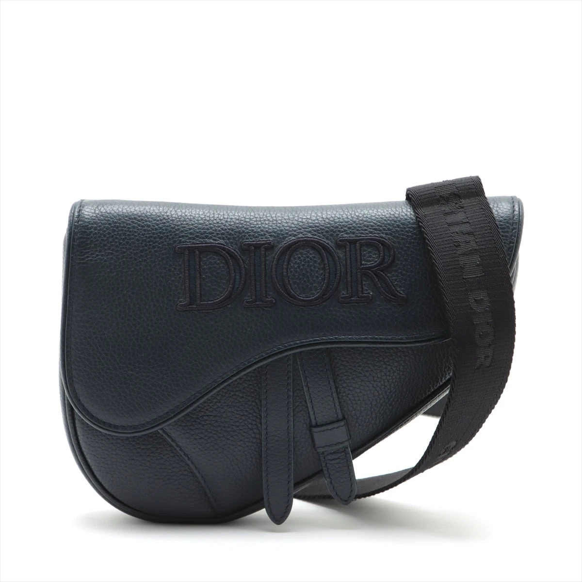 ディオール サドル レザー ショルダーバッグ ディオール サドルバッグ ショルダーバッグ レザー ネイビー Dior