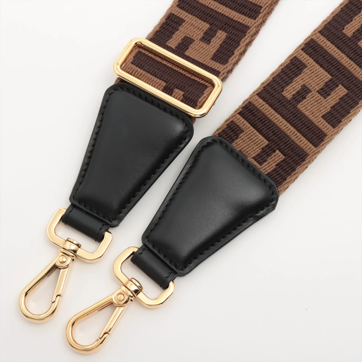 フェンディ ズッカ ショルダーストラップ キャンバス×レザー