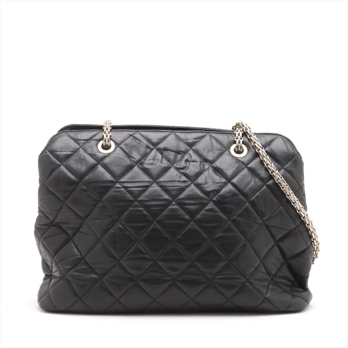 最終値下げ❗️CHANEL ラムスキン サンダル CHANEL 履き心地がいい☆光沢ラムスキンブラックサンダル