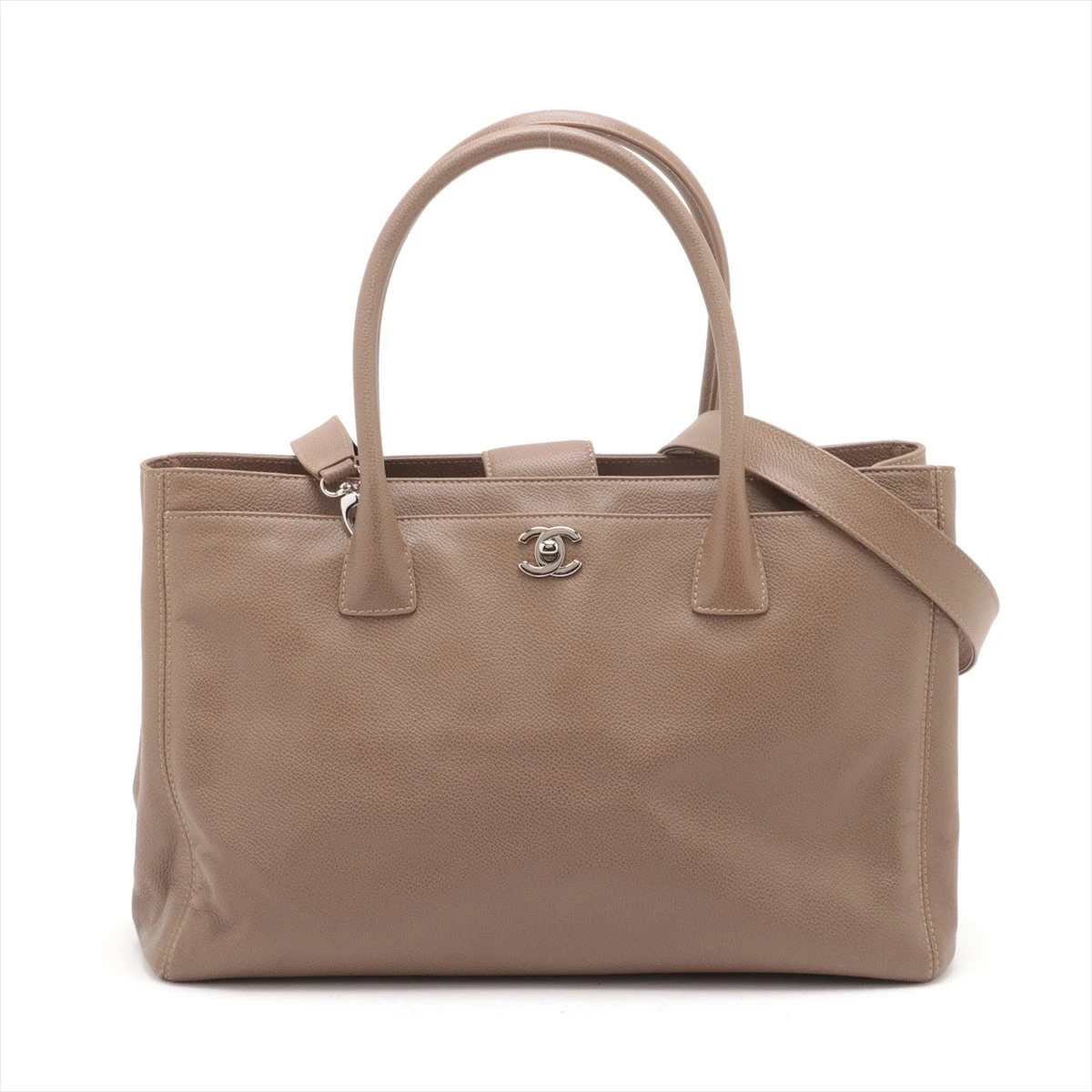 CHANEL エグゼクティブトート シルバー金具 トートバッグ カーフ