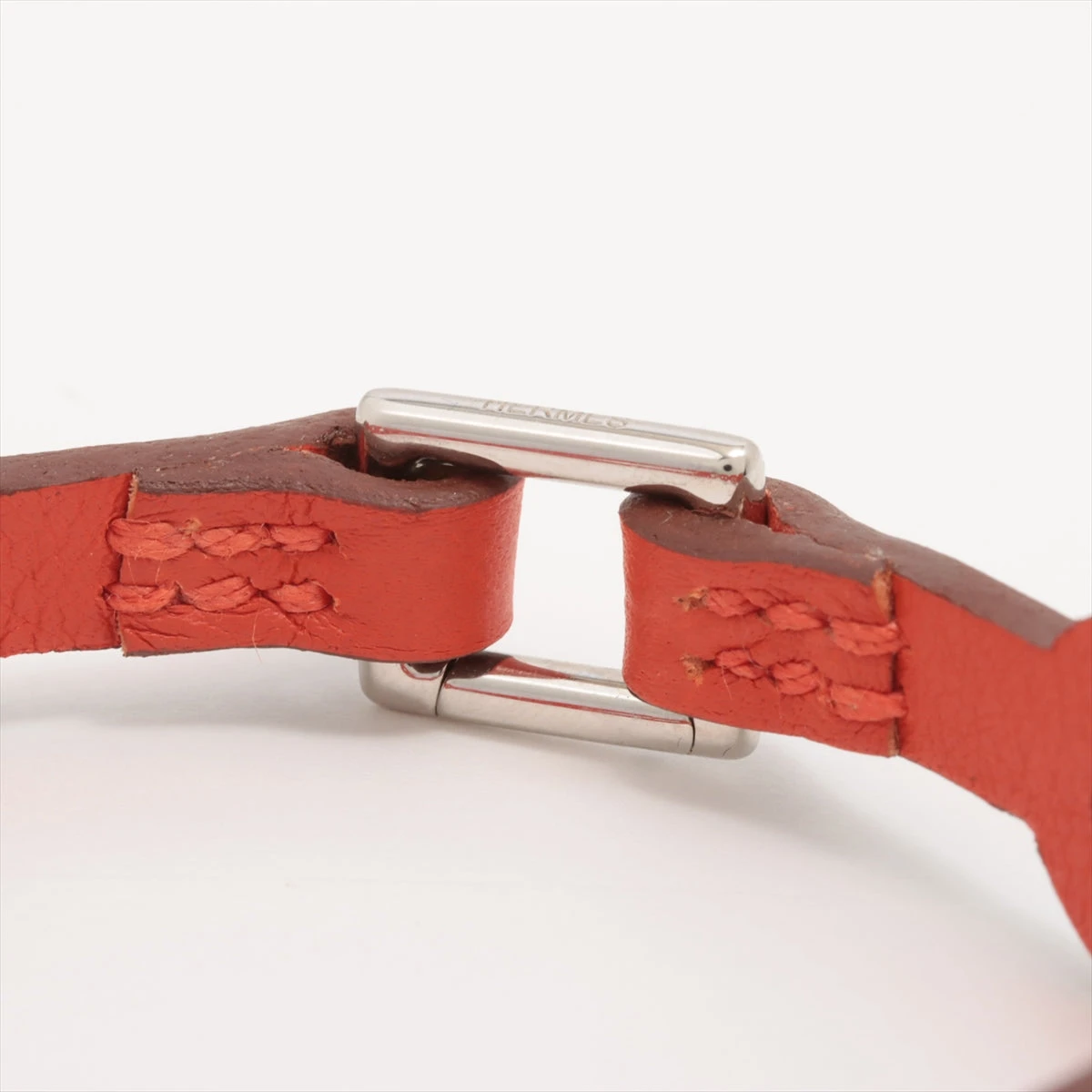 希少品 エルメス オレンジのシェーヌダンクル ブレスレットケース レア HERMES エルメス スキッパーブレスレット・シェーヌダンクル