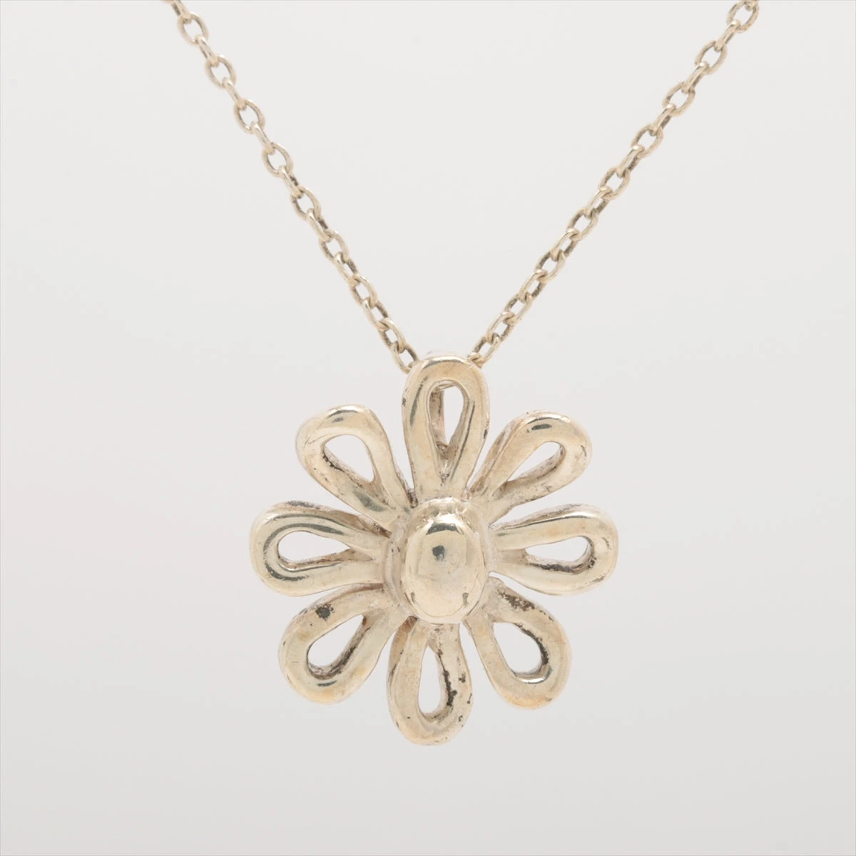 ティファニー デイジーフラワー ネックレス 925 3.2g ホワイト  