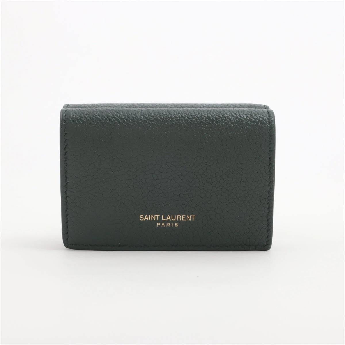 サンローラン TGN678272 レザー コンパクトウォレット グリーン