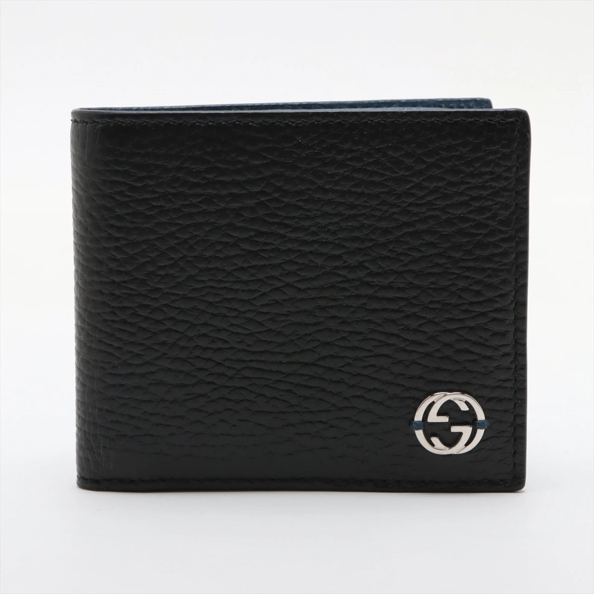 VIP価格! GUCCI インターロッキングG 折りたたみ財布 610466 グッチ インターロッキングG 610466 レザー 二つ折り財布