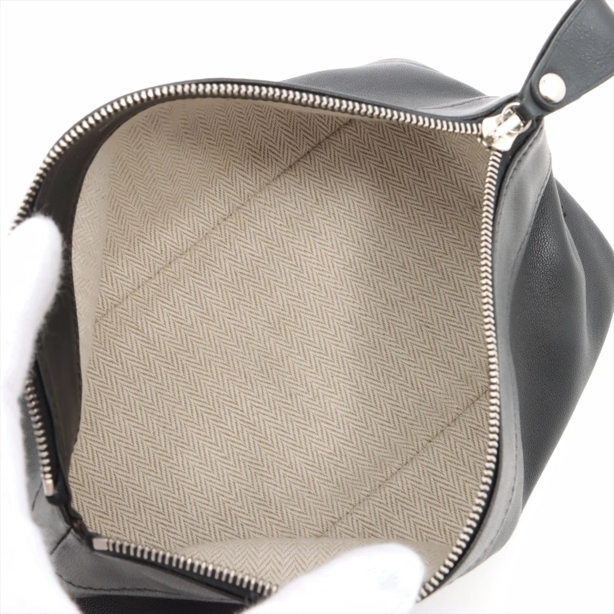 エルメス☆ポーチ☆トユボユ エルメス トユボユPM スイフト ポーチ ブラック シルバー金具