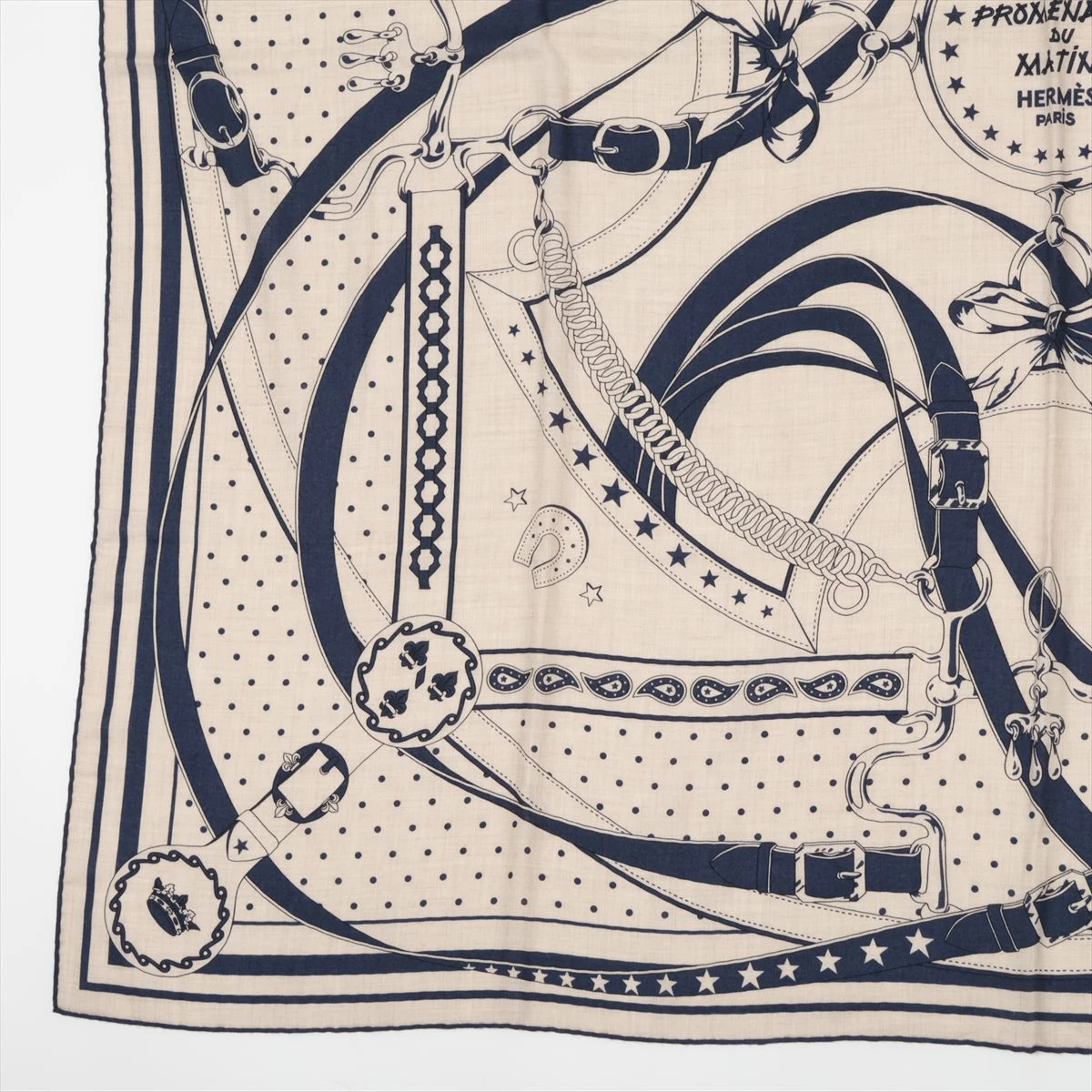 HERMES カレジュアン朝の散歩　ネイビー エルメス カレジェアン LA PROMENADE DU MATIN 朝の散歩