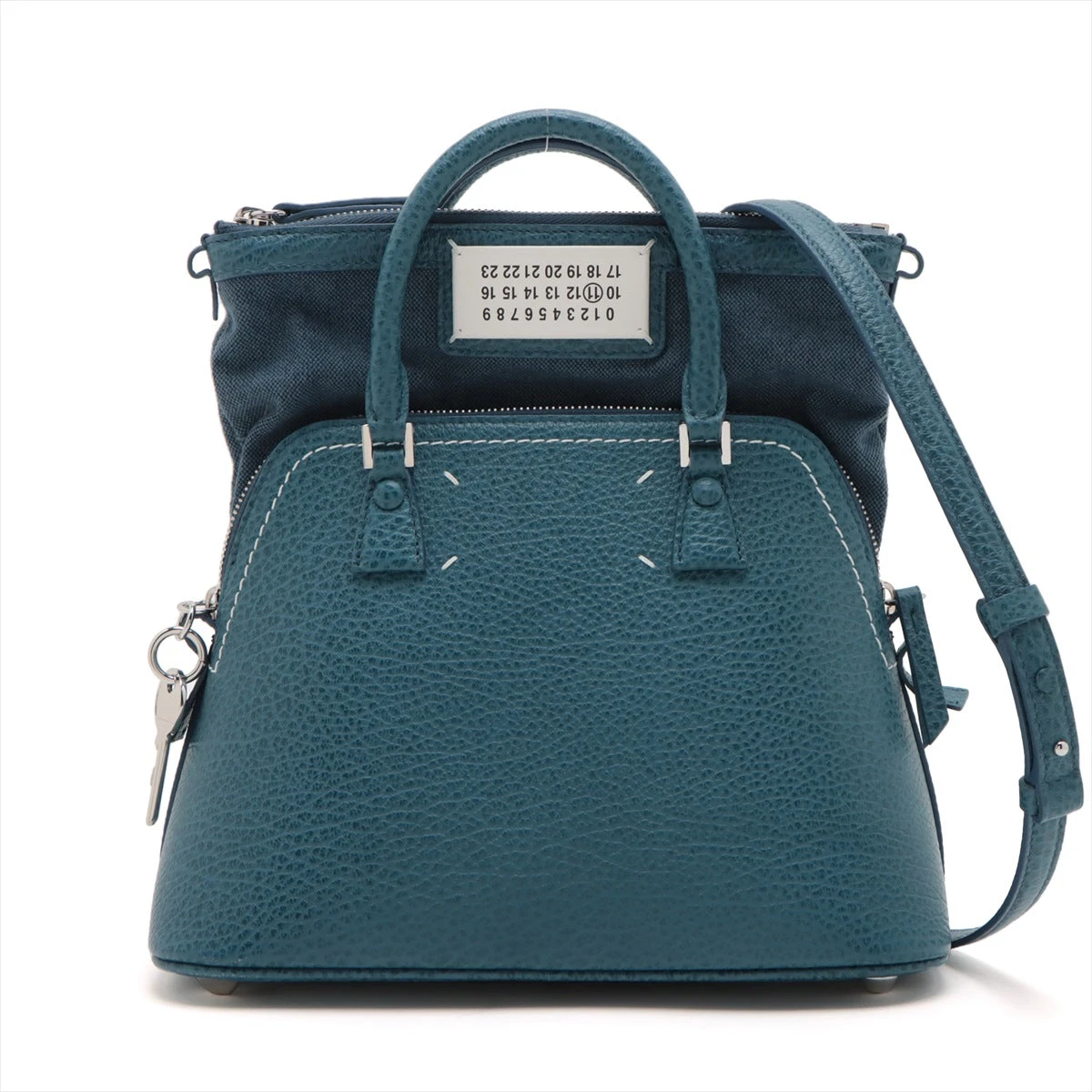 メゾンマルジェラ 5AC レザー 2WAYハンドバッグ ブルー A2987096｜中古