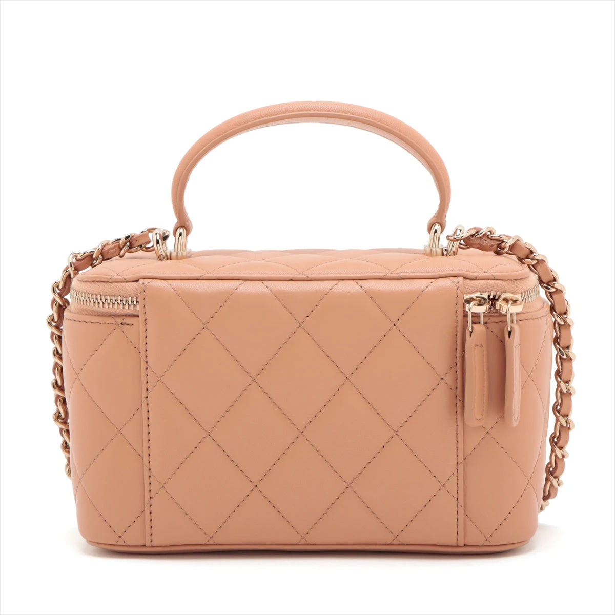 展示品CHANELマトラッセチェーンショルダーバッグ ラムスキングレーゴールド シャネル マトラッセ ラムスキン 2WAYショルダーバッグ グレー
