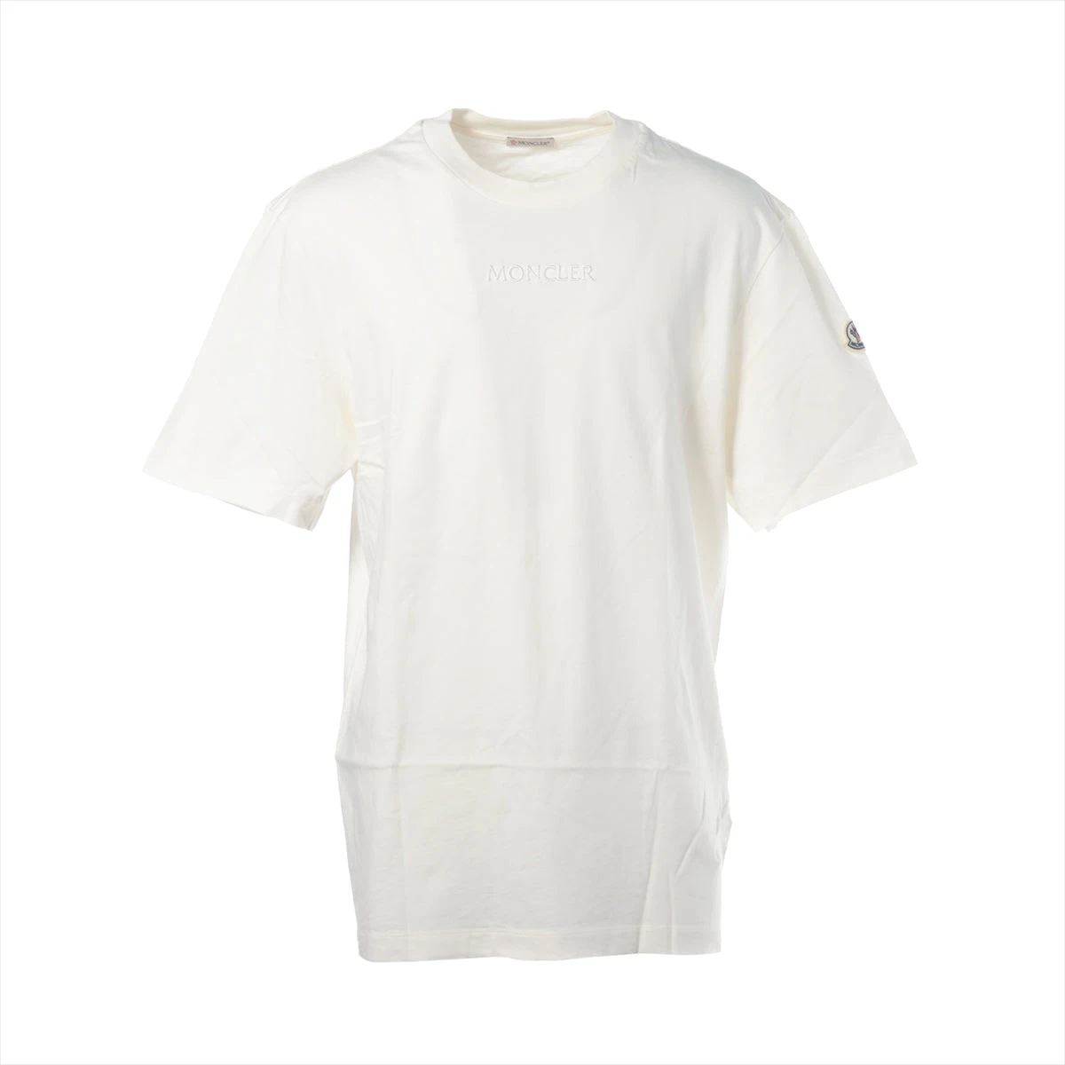 モンクレール 22年 コットン Tシャツ M メンズ ホワイト