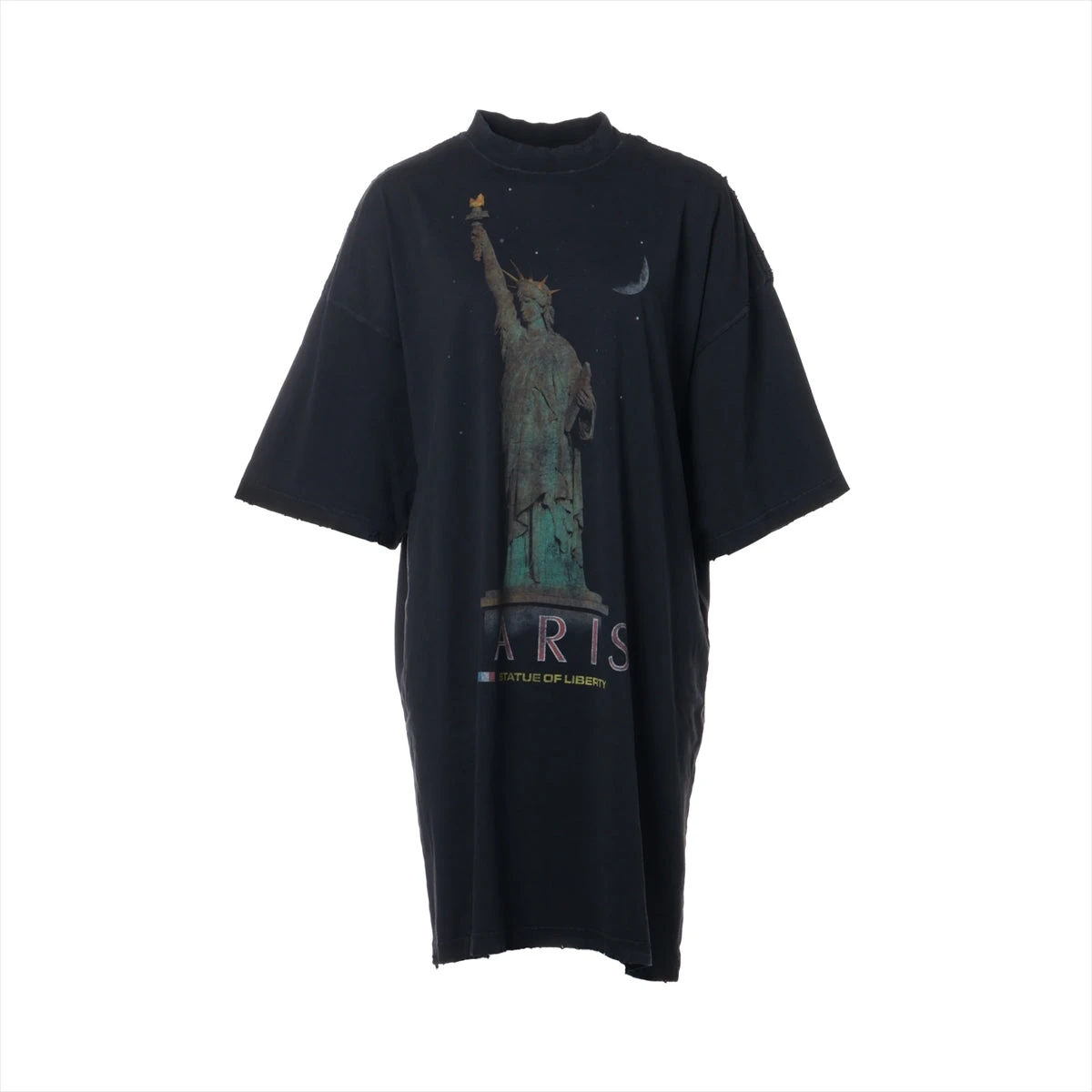 バレンシアガ 24年 コットン Tシャツ L レディース ブラック