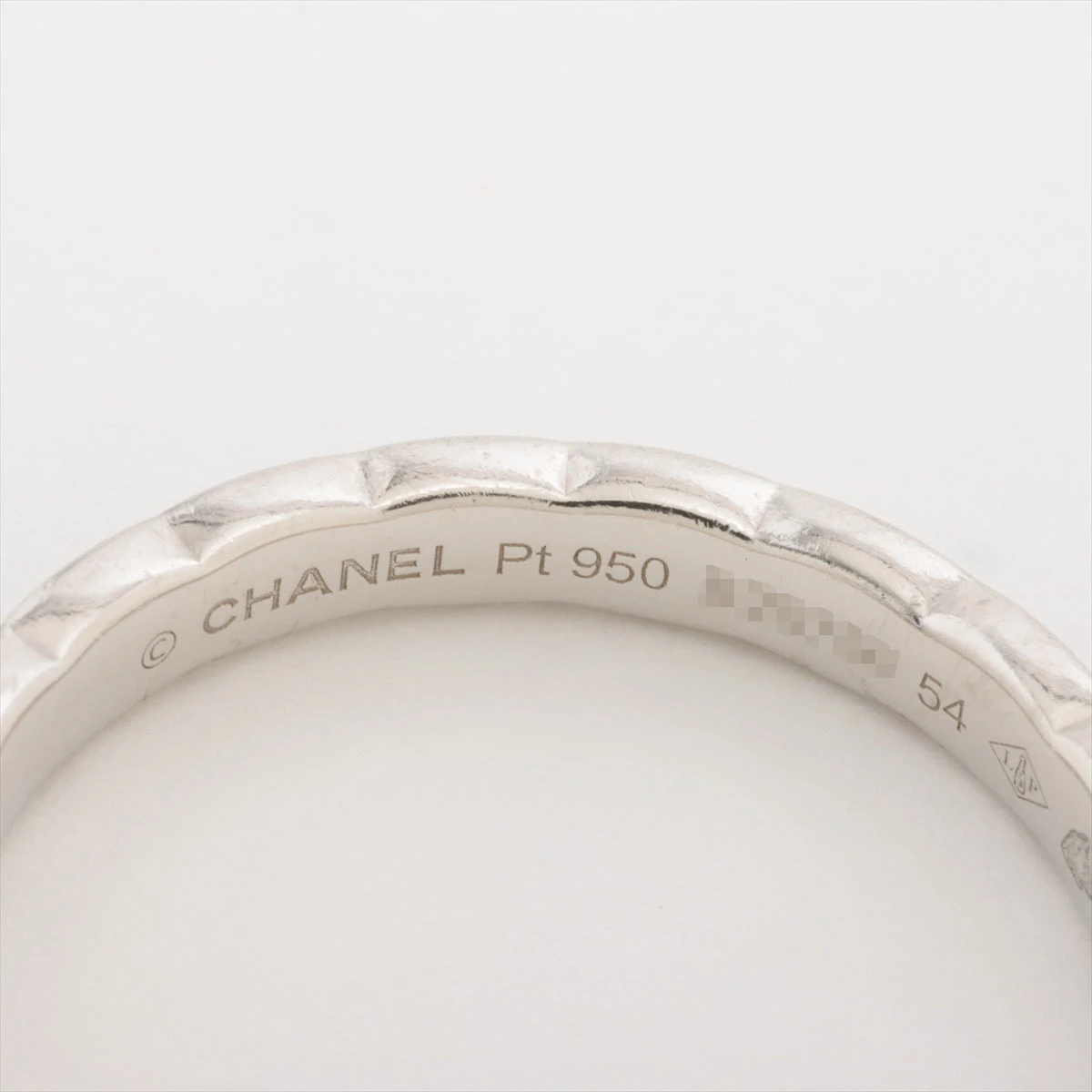 シャネル ココクラッシュ 5P ダイヤ リング Pt950 4.2g サイズ刻印:54 