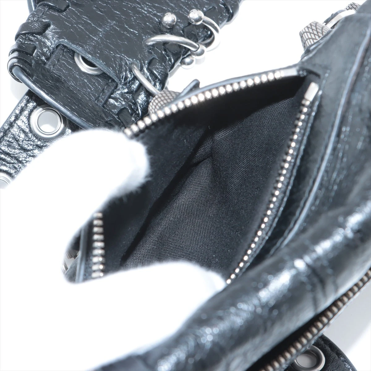 BALENCIAGA バレンシアガ スタッズ デザイン レザー ウォレット