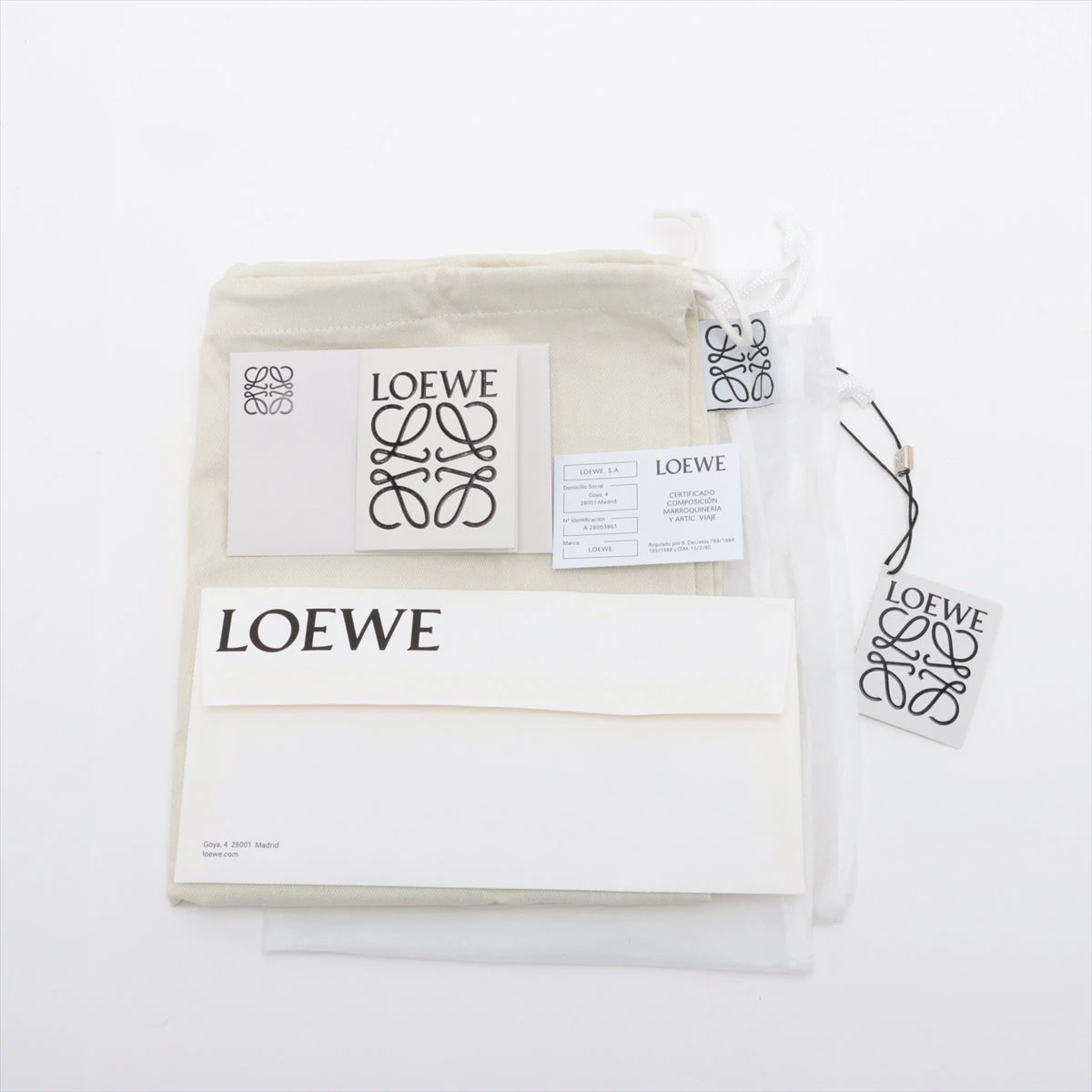 ロエベ バルーンバッグ スモール キャンバス×レザー 2WAY