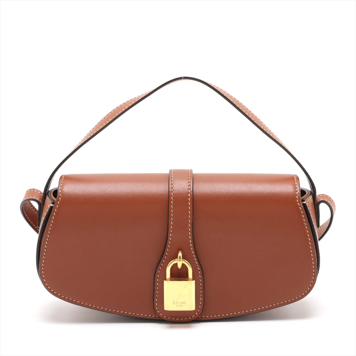 CELINE ブラウンレザー クラッチバッグ セリーヌ セリーヌ CELINE CELINE クラッチバッグ 10J983DR8 レザー