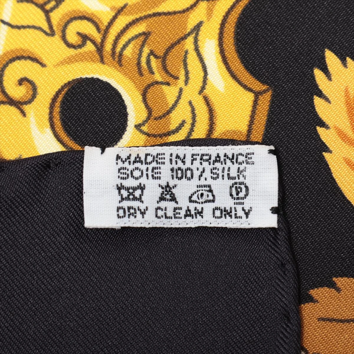 エルメス カレ90 Copeaux おが屑 スカーフ シルク ブラック A3002617