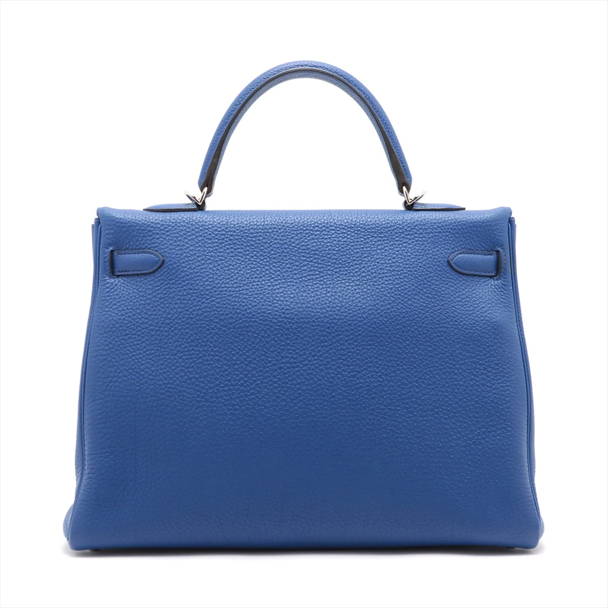 エルメス ケリー35 トゴ ブルーエレクトリック シルバー金具 □O:2011