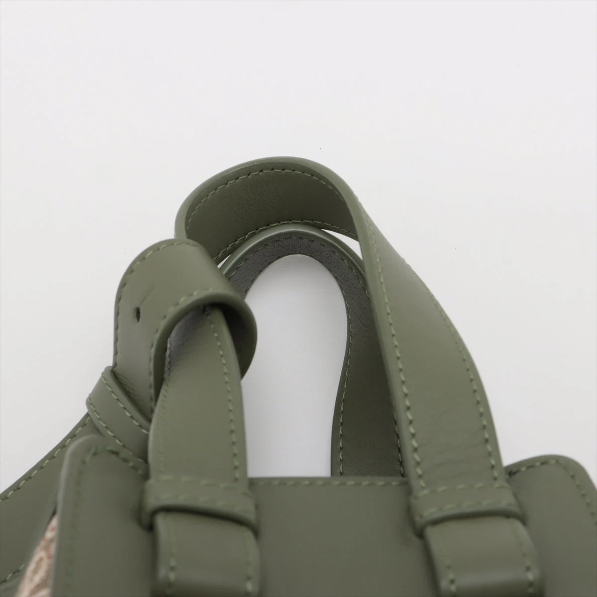 ロエベ ハンモック スモール キャンバス×レザー 2WAYハンドバッグ 