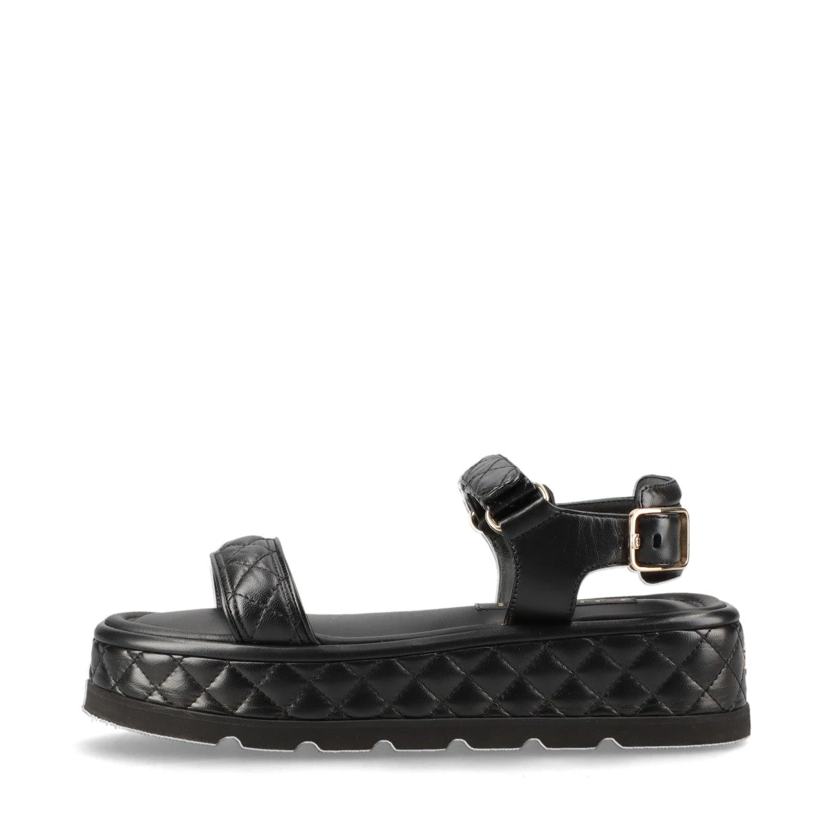 シャネル 厚底サンダル ココマーク ブラック サイズ 36.5