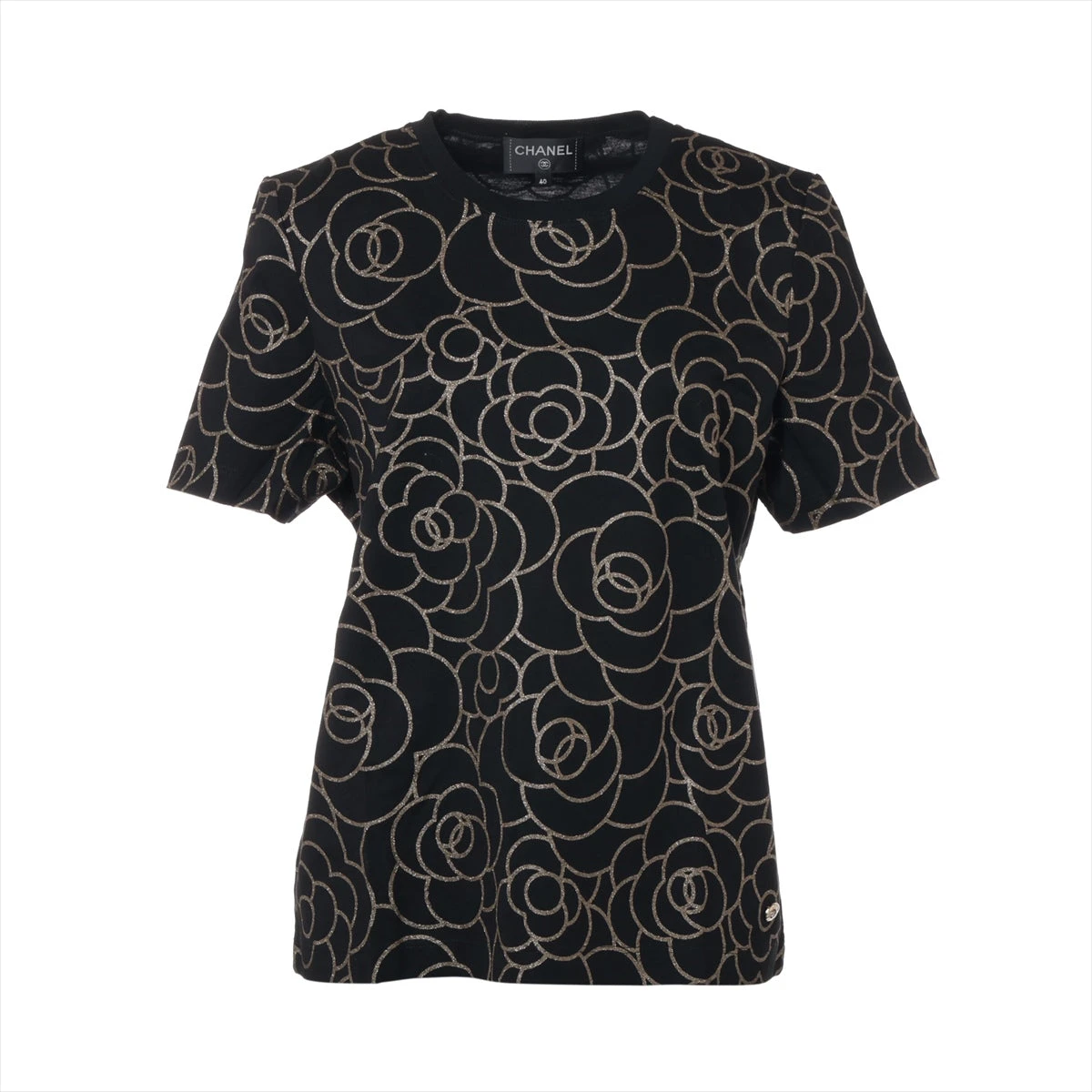 シャネル ココマーク 18B コットン Tシャツ 40 レディース