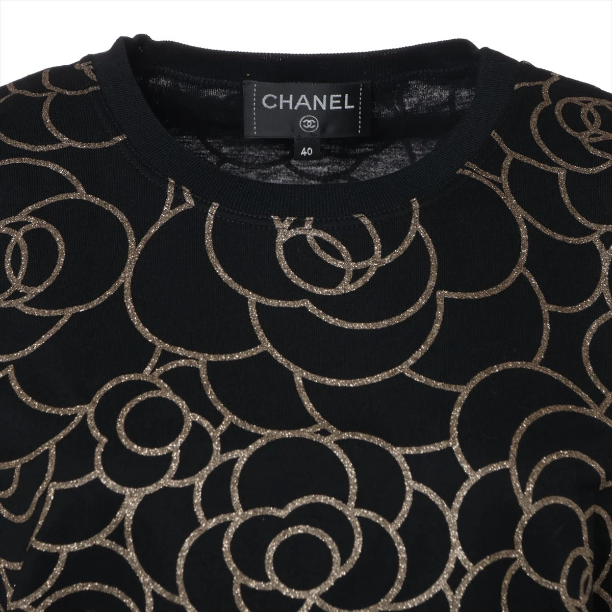 シャネル ココマーク 18B コットン Tシャツ 40 レディース