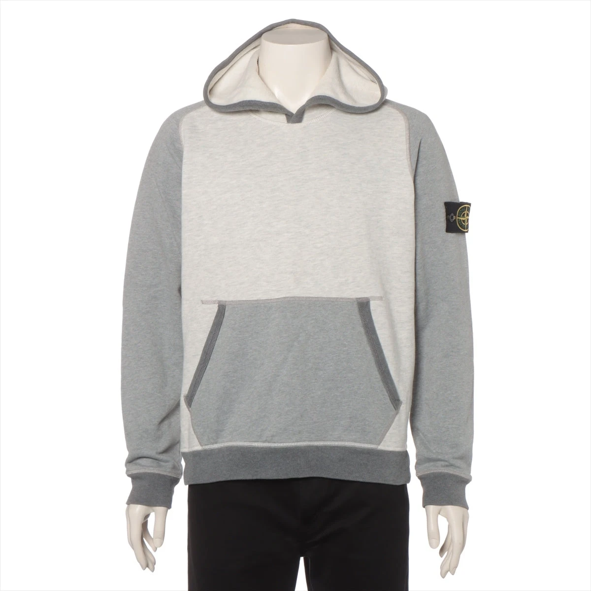 ストーンアイランド コットン パーカー M メンズ グレー