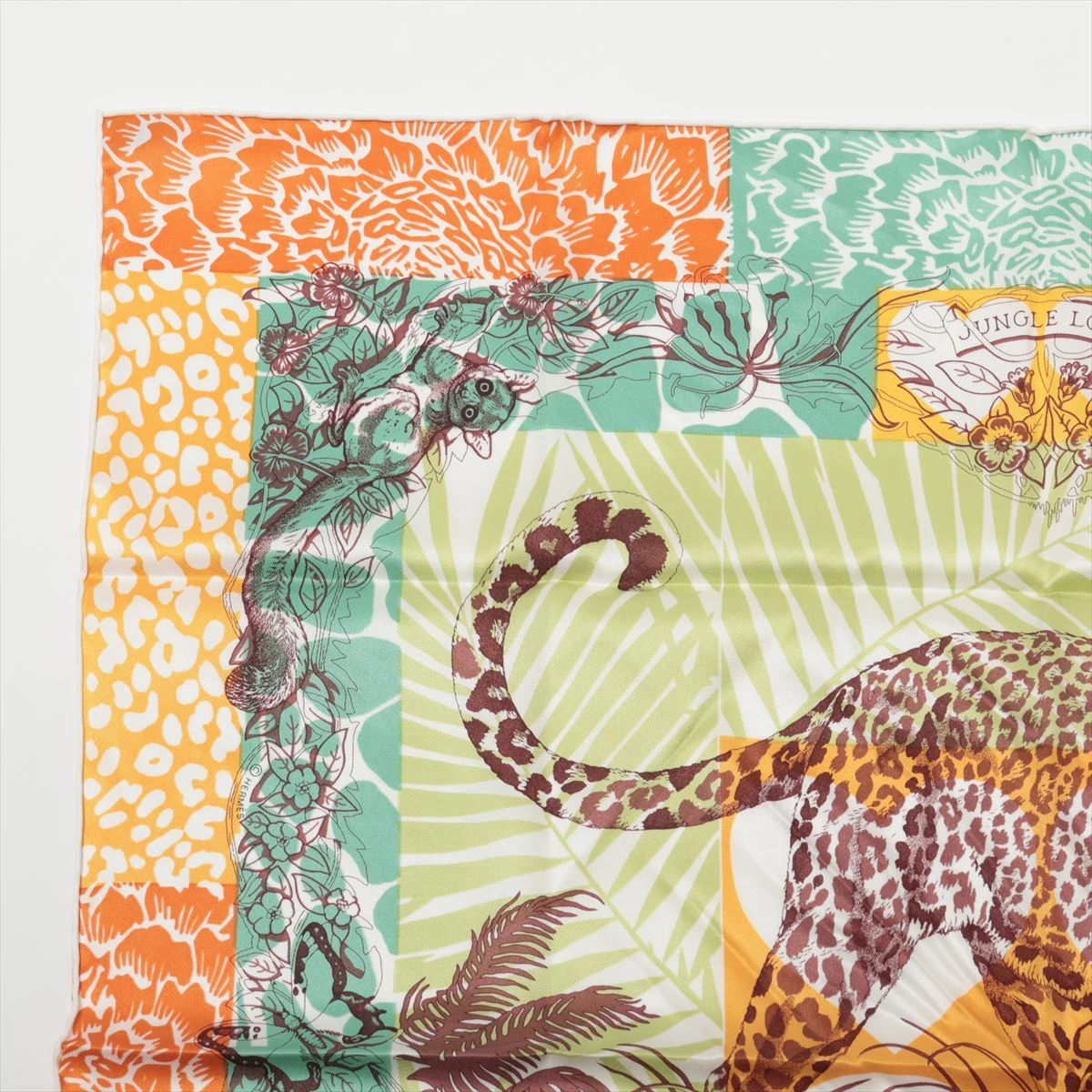 エルメス カレ70 JUNGLE LOVE ジャングルラブ スカーフ シルク