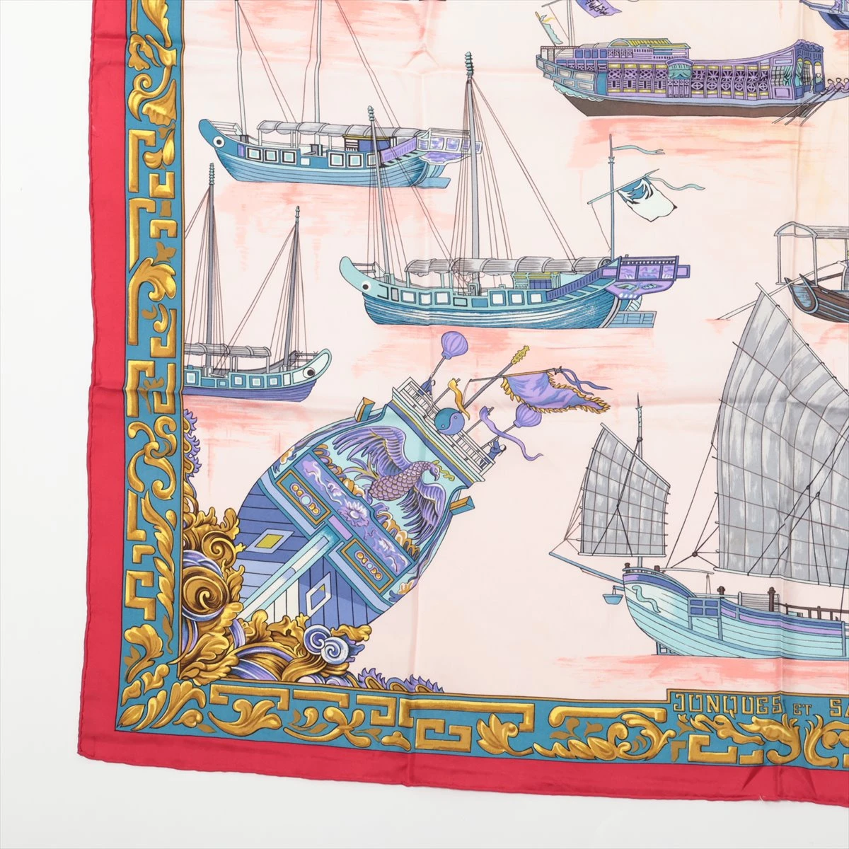 よし HERMES エルメス スカーフ カレ90 Tuiga”ヨットシルク 楽天市場】HERMES エルメス スカーフ カレ90 VOILES DE LUMIERE