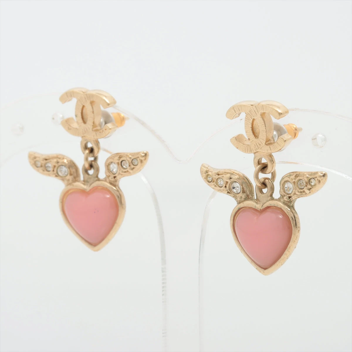 CHANEL(シャネル) Rhinestone Coco Mark Pierced Earrings