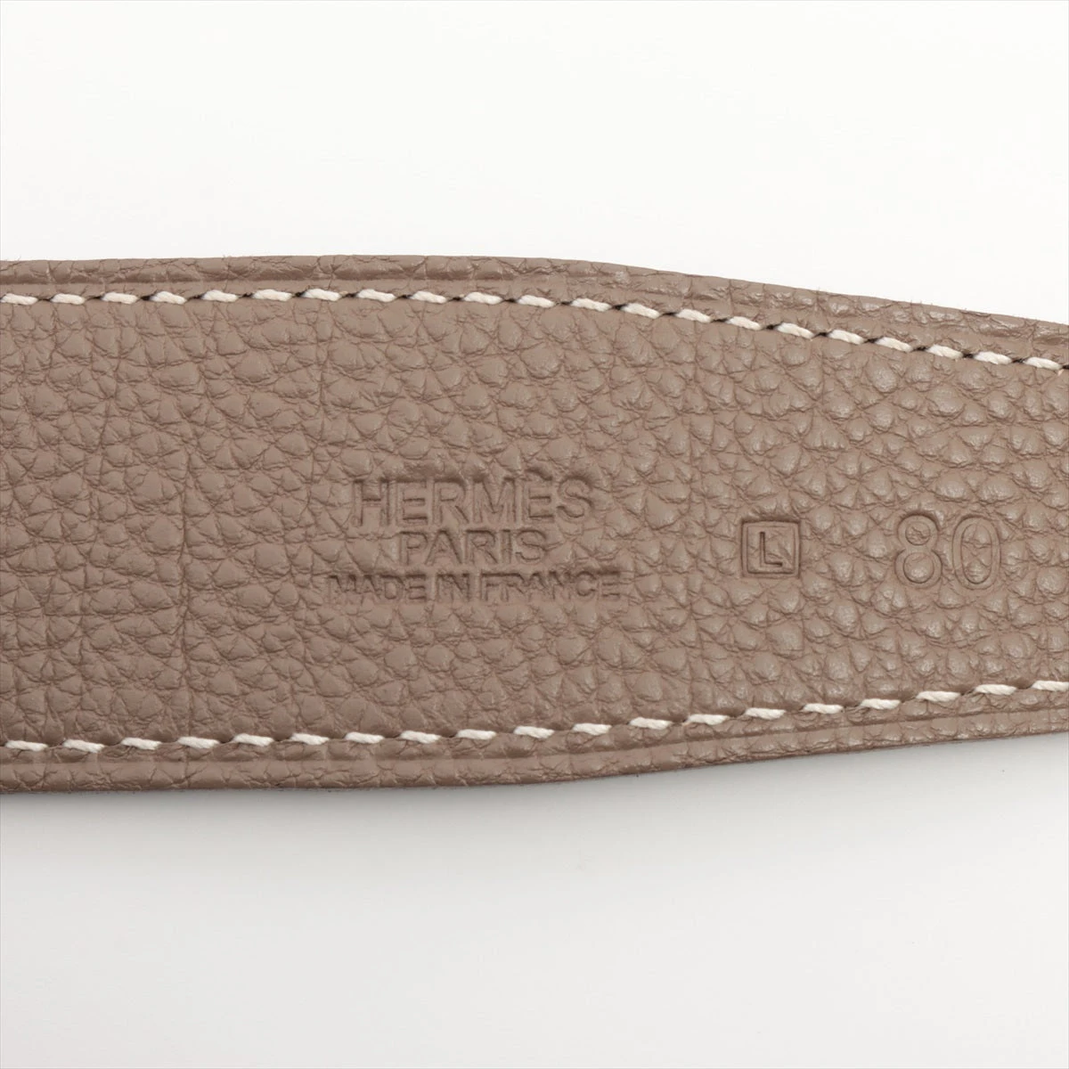 エルメス H ギロッシュ レザー ベルト エルメス ギロッシュ Hベルト □L:2008年 ベルト 80 レザー