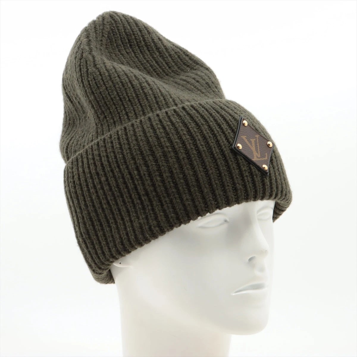 ヴィトン ボネ LVビーニー RN1221 ニットキャップ ウール カーキ