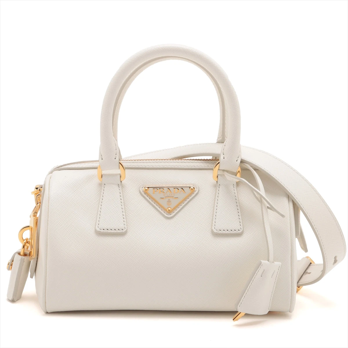 【PRADA】サフィアーノラクス ハンドバッグ ホワイト PRADA】サフィアーノラクス ハンドバッグ ホワイト - メルカリ