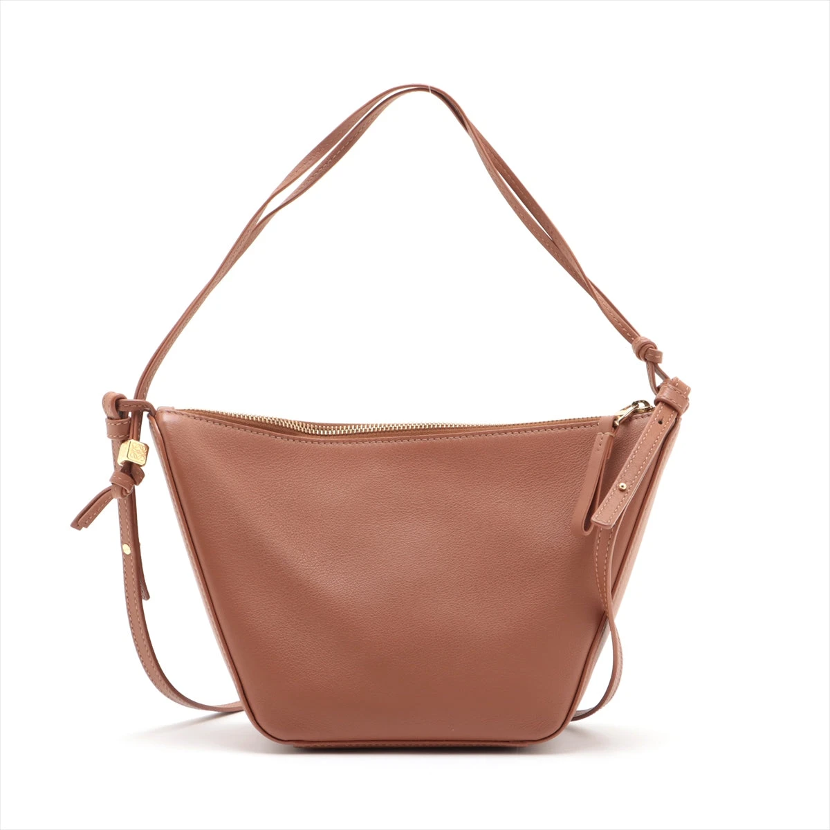 ロエベ ハンモック ホーボー レザー ショルダーバッグ ブラウン