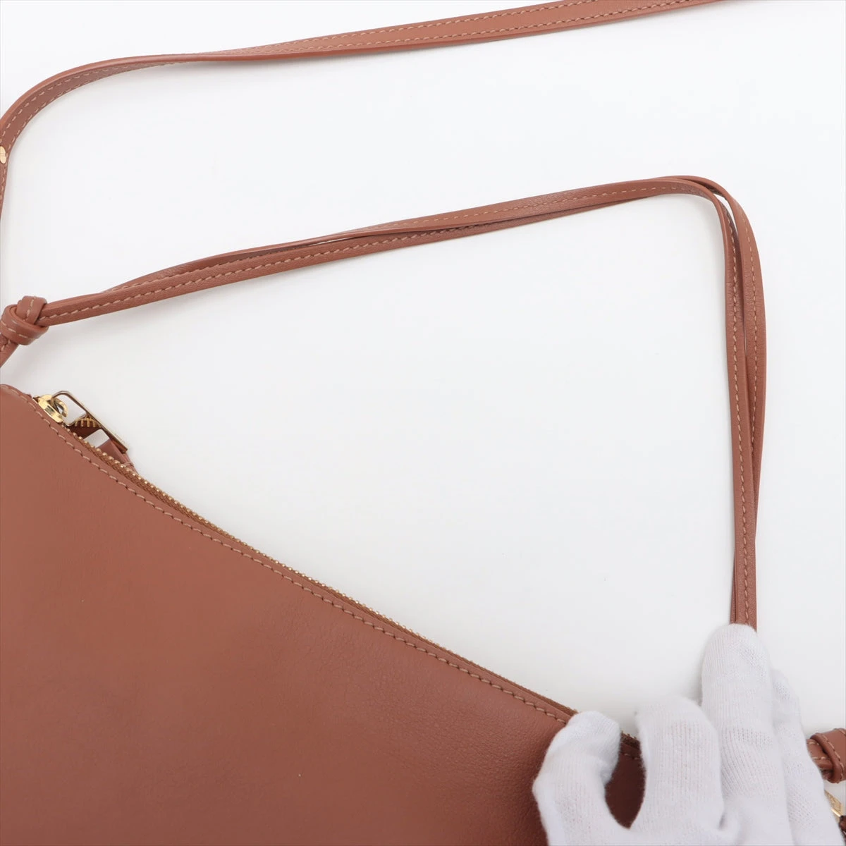 ロエベ ハンモック ホーボー レザー ショルダーバッグ ブラウン