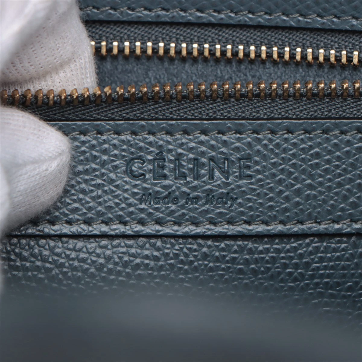 ✨現行✨CELINE バーティカルカバ トートバッグ 2way ブルー ロゴ CELINE セリーヌ バーティカル カバ スモール バイカラー2WAY