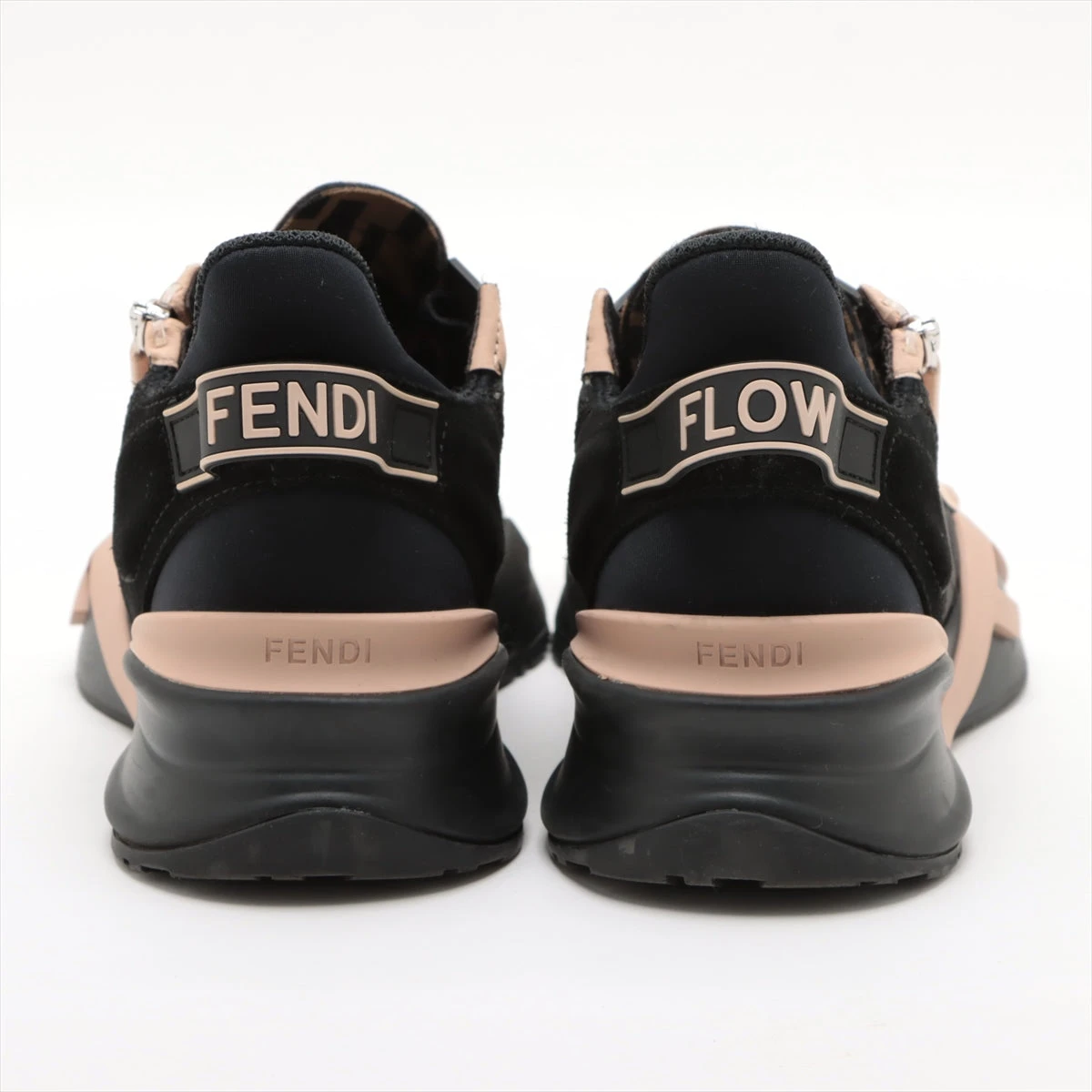 FENDI FLOW スニーカー　レディース　37 フェンディ フロー レザー×ファブリック スニーカー 37