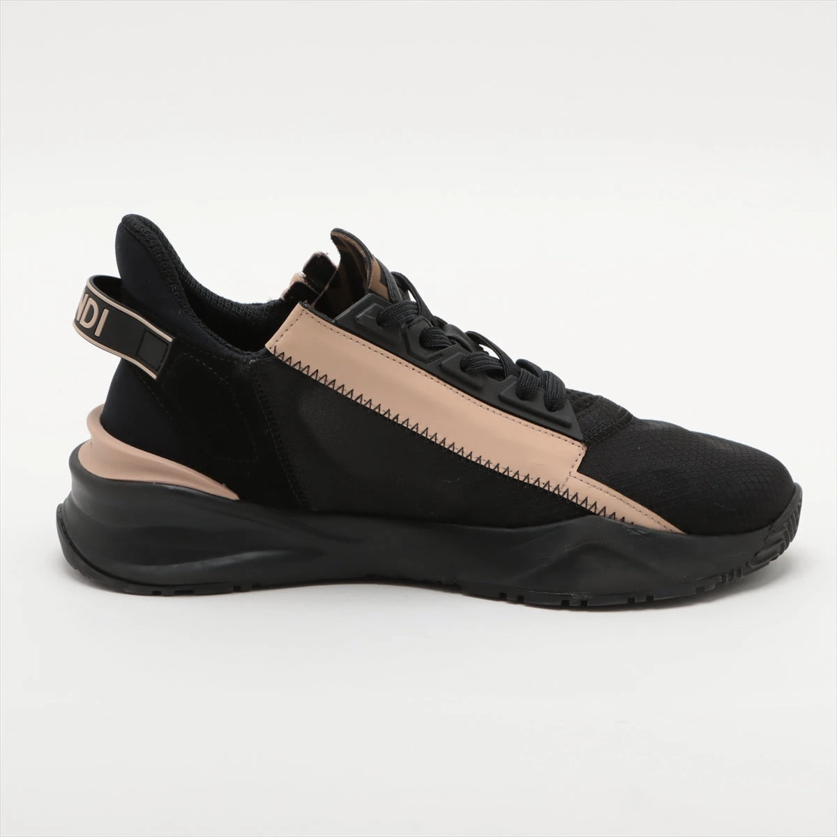 FENDI FLOW スニーカー　レディース　37 フェンディ フロー レザー×ファブリック スニーカー 37