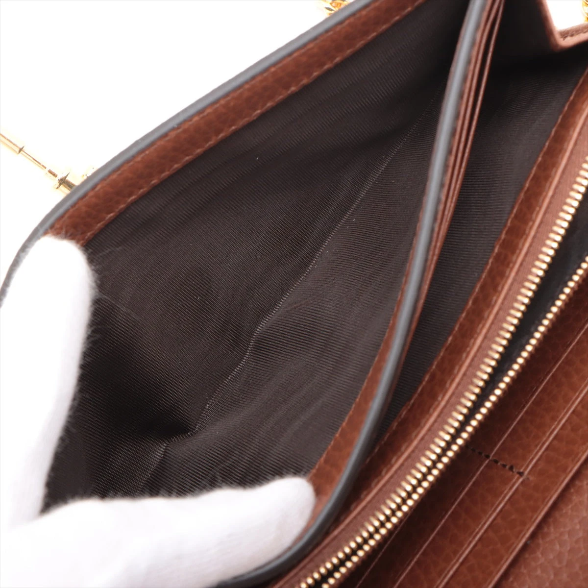 グッチ ジャッキー1961 デニム×レザー チェーンウォレット