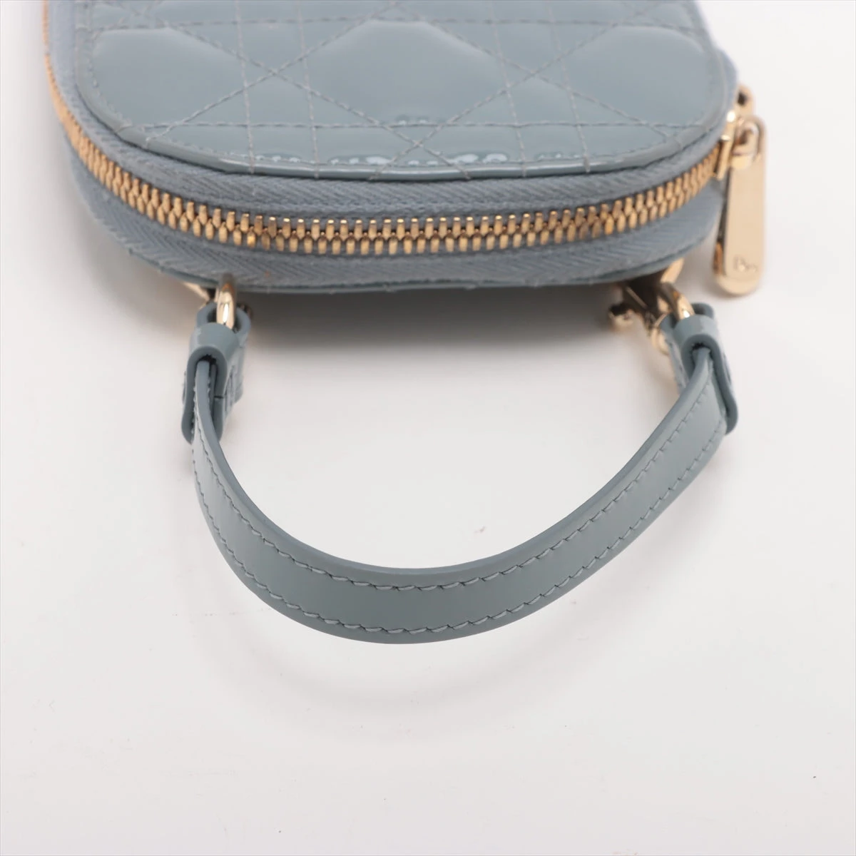 クリスチャンディオール カナージュ パテントレザー フォンホルダー