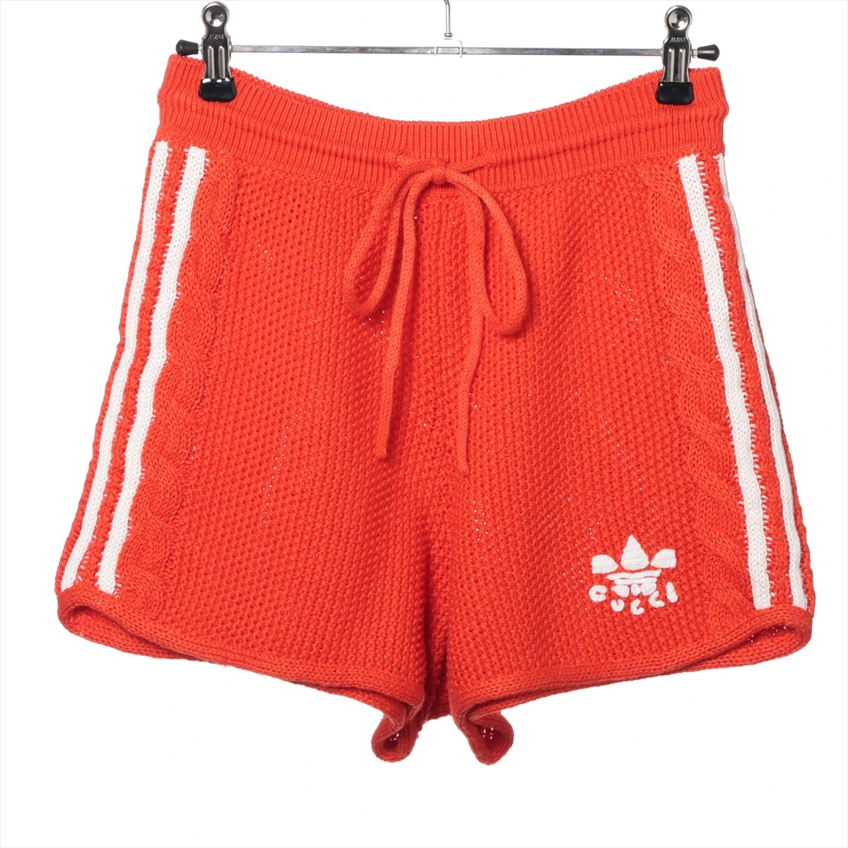 グッチ×アディダス コットン×リネン ショートパンツ M レディース  