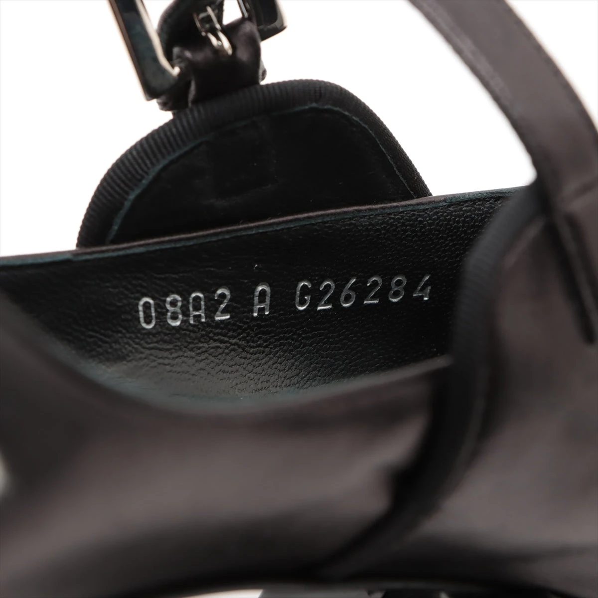 シャネル レザー×パテント ココマーク ストラップ 38 パンプス