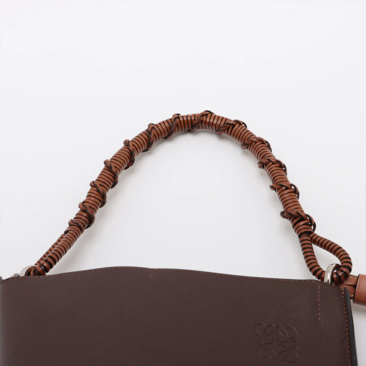 ロエベ ゲートバケット レザー 2WAYショルダーバッグ ブラウン