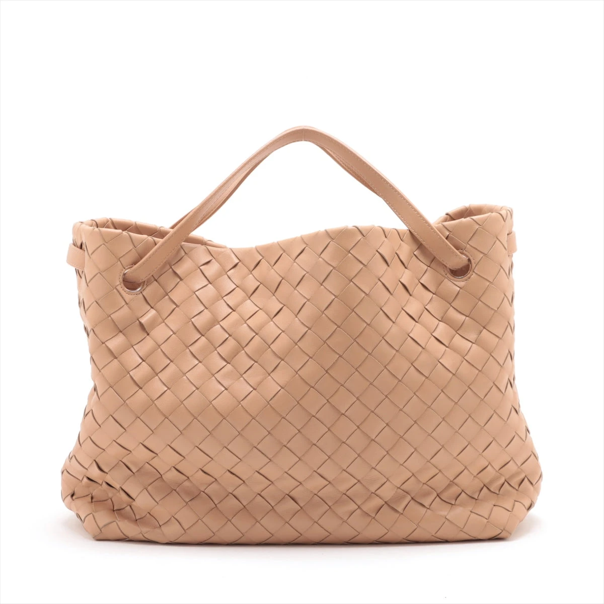 ボッテガヴェネタ イントレチャート レザー トートバッグ ベージュ