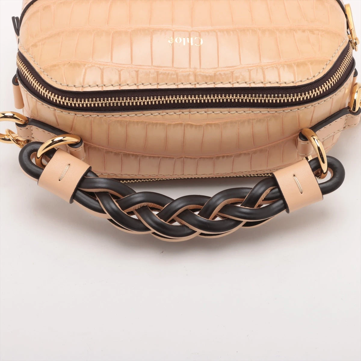 美品 Chloe Chloe / クロエ | DARIA ダリア クロコ型押し 2Way ハンド 
