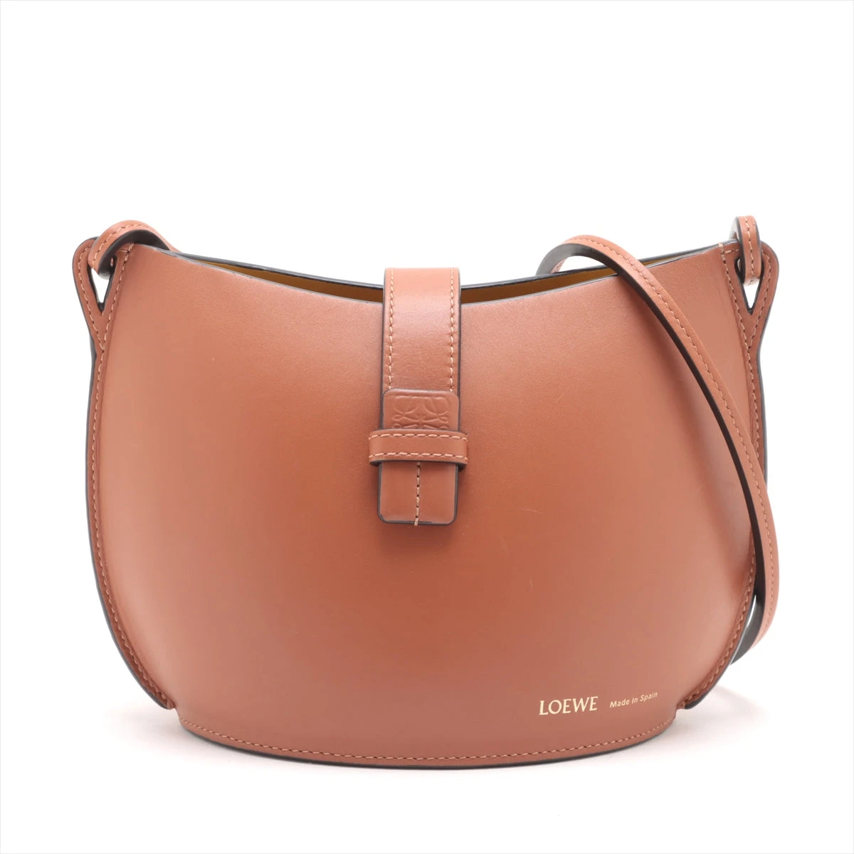 ロエベ レザー ショルダーバッグ ブラウン A3002835｜中古ブランド品 