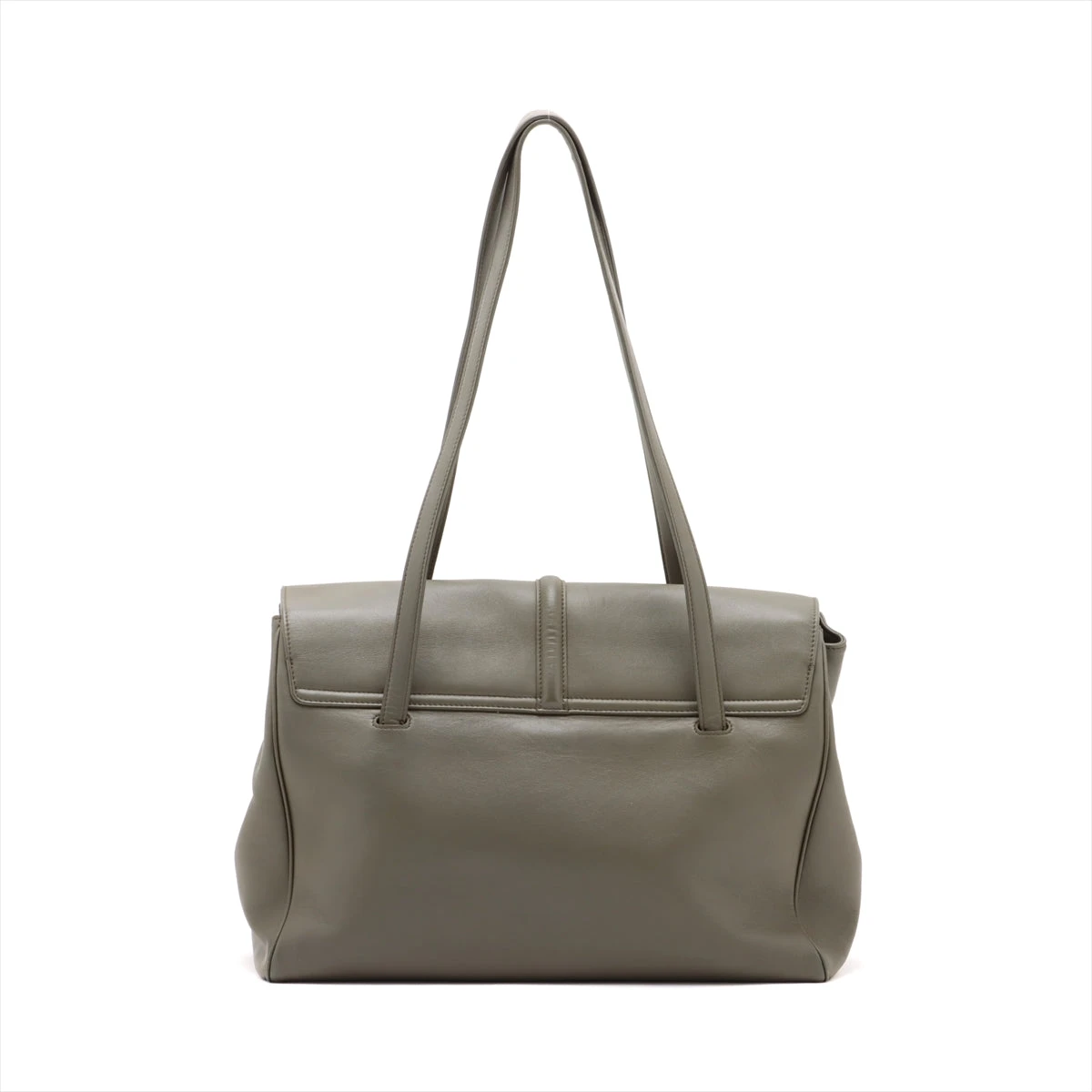 セリーヌ ソフト16セーズ ラージ レザー トートバッグ カーキ A2993425