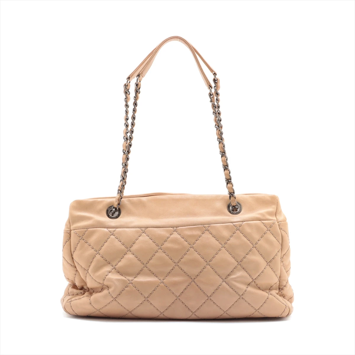 CHANEL ショルダーバッグ ワイルドステッチ ラムスキン レザー ベージュ CHANEL - シャネル CHANEL Vステッチ ショルダーバッグ バッグ