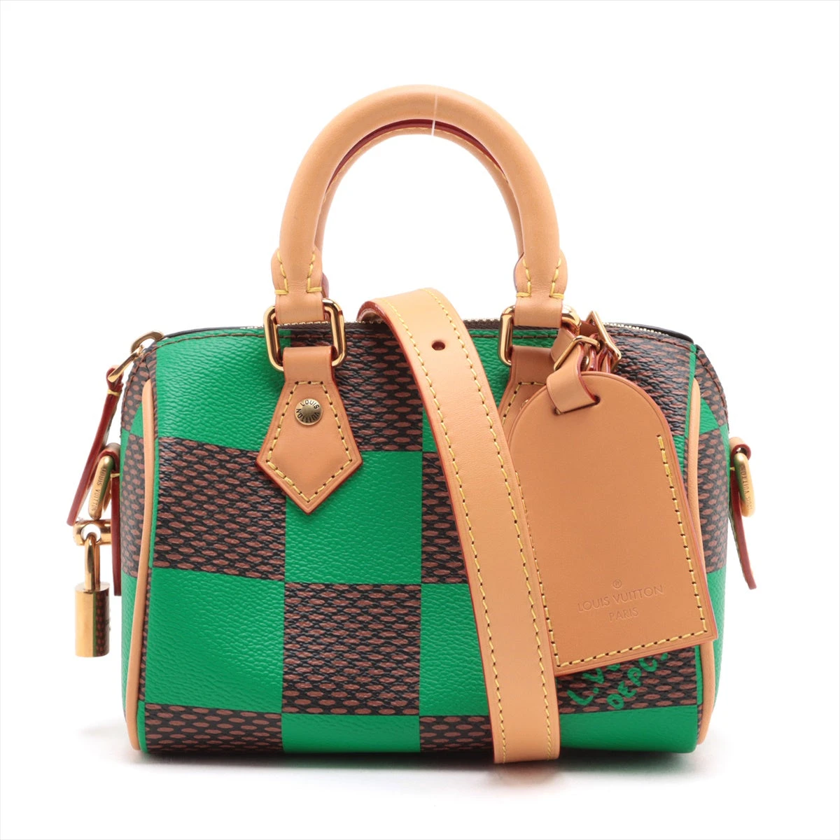 LOUIS VUTTON ナノスピーディ バンドリエール グリーン ヴィトン ダミエポップ スピーディ バンドリエール18