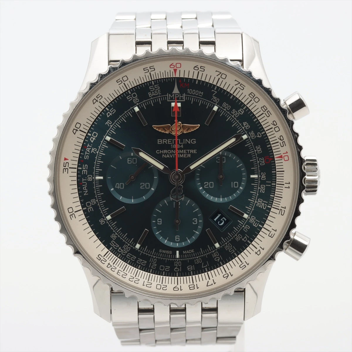 ブライトリング ナビタイマー AB0127 SS AT 青文字盤 A3008858｜中古 