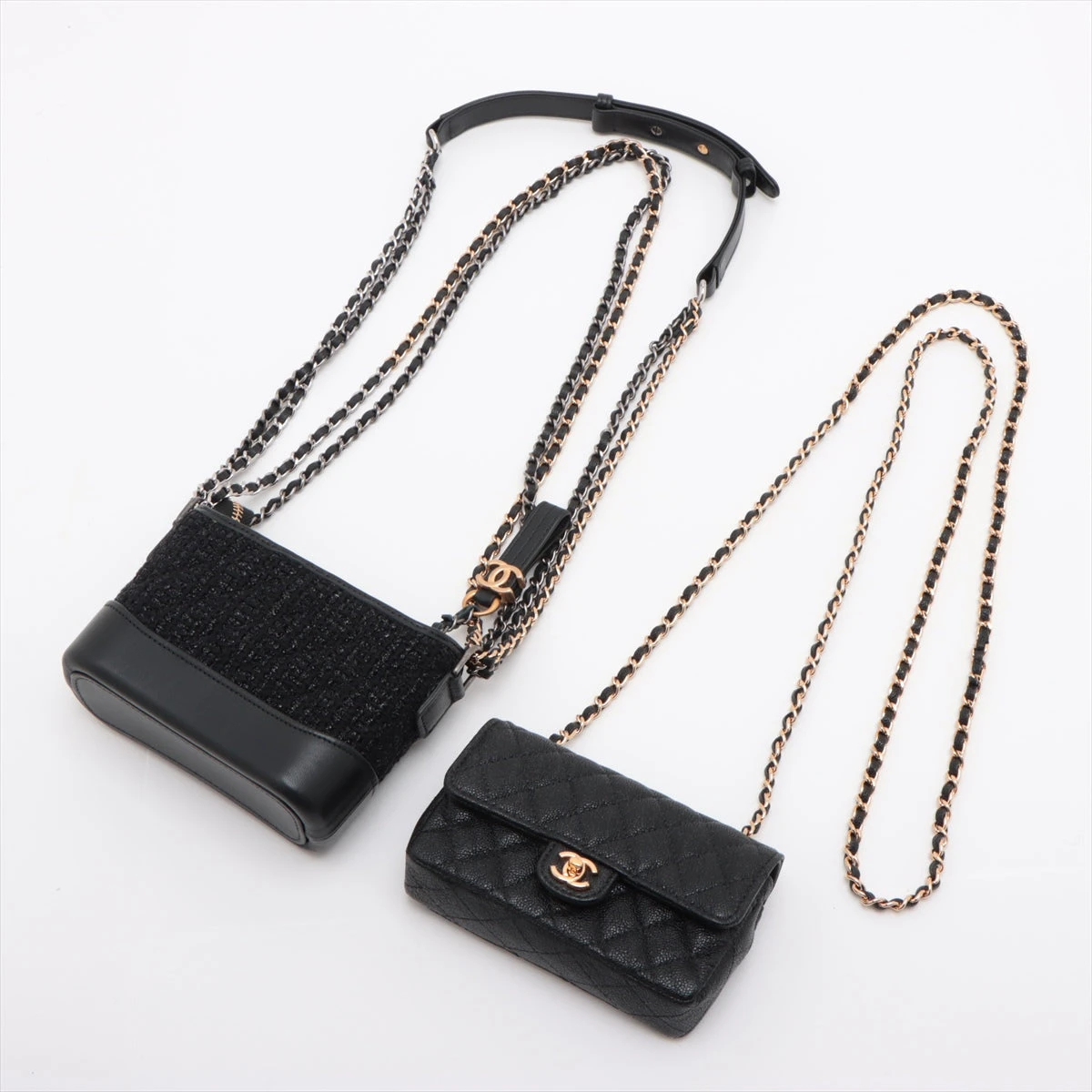 個包装】シャネル マトラッセ ラムスキン アタッシュケース ミニバッグ